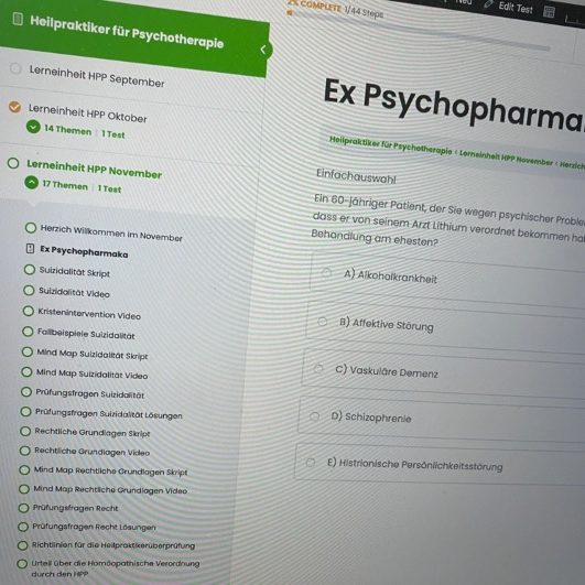 Onlineausbildung Heilpraktiker Psychotherapie Passau